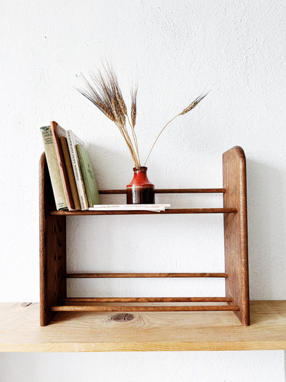 Vintage Wood Book Rack/ Hanging Shelf