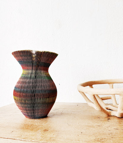 Handmade Corrugated Paper Vase
