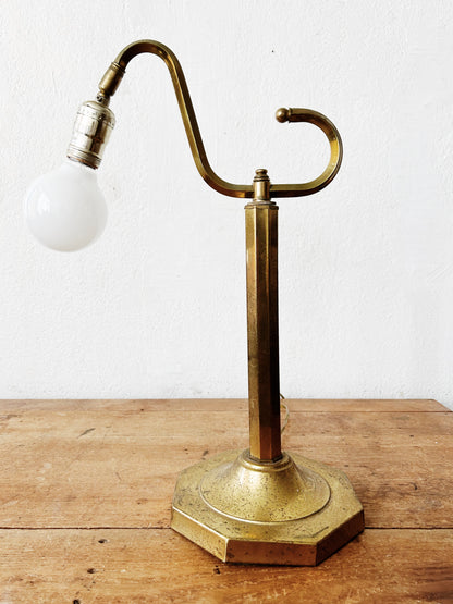 Vintage Underwriters Brass Table Lamp