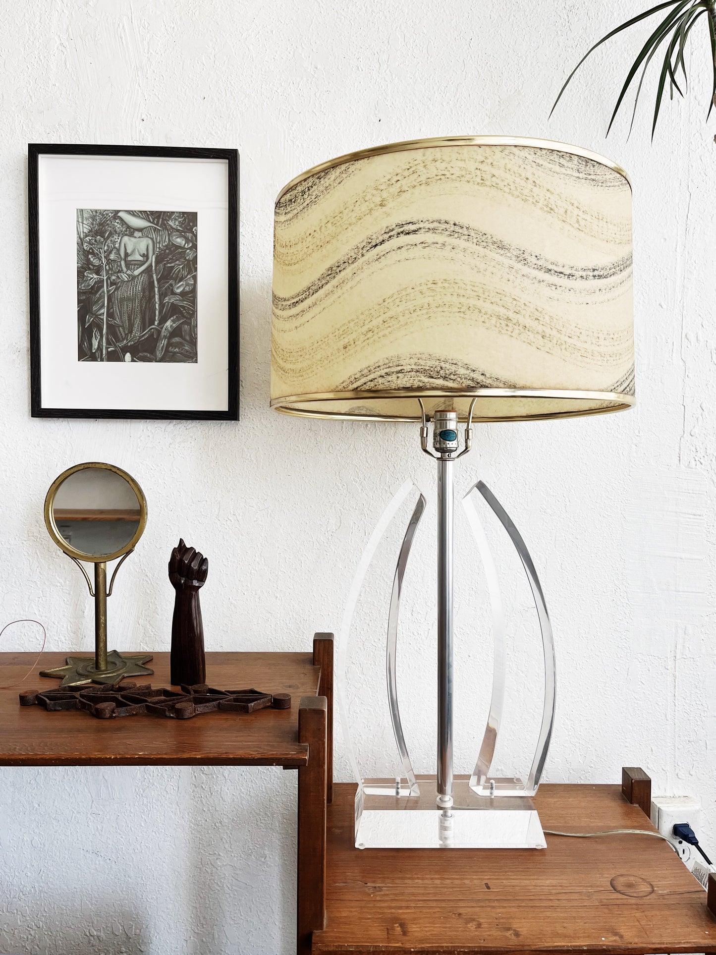 Vintage Lucite Lamp
