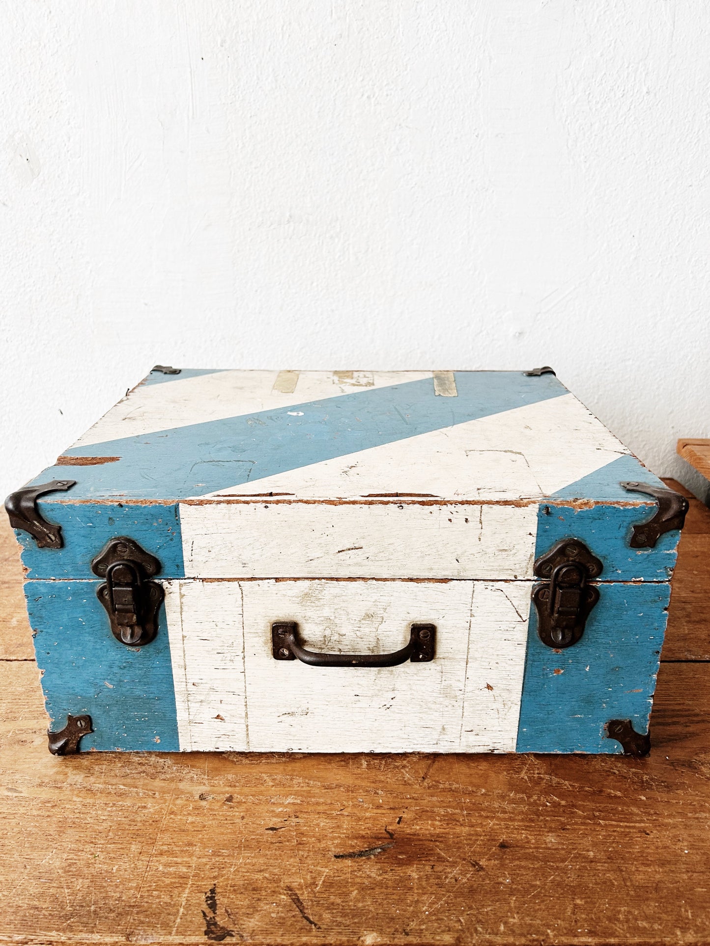 Vintage Striped Wood Case