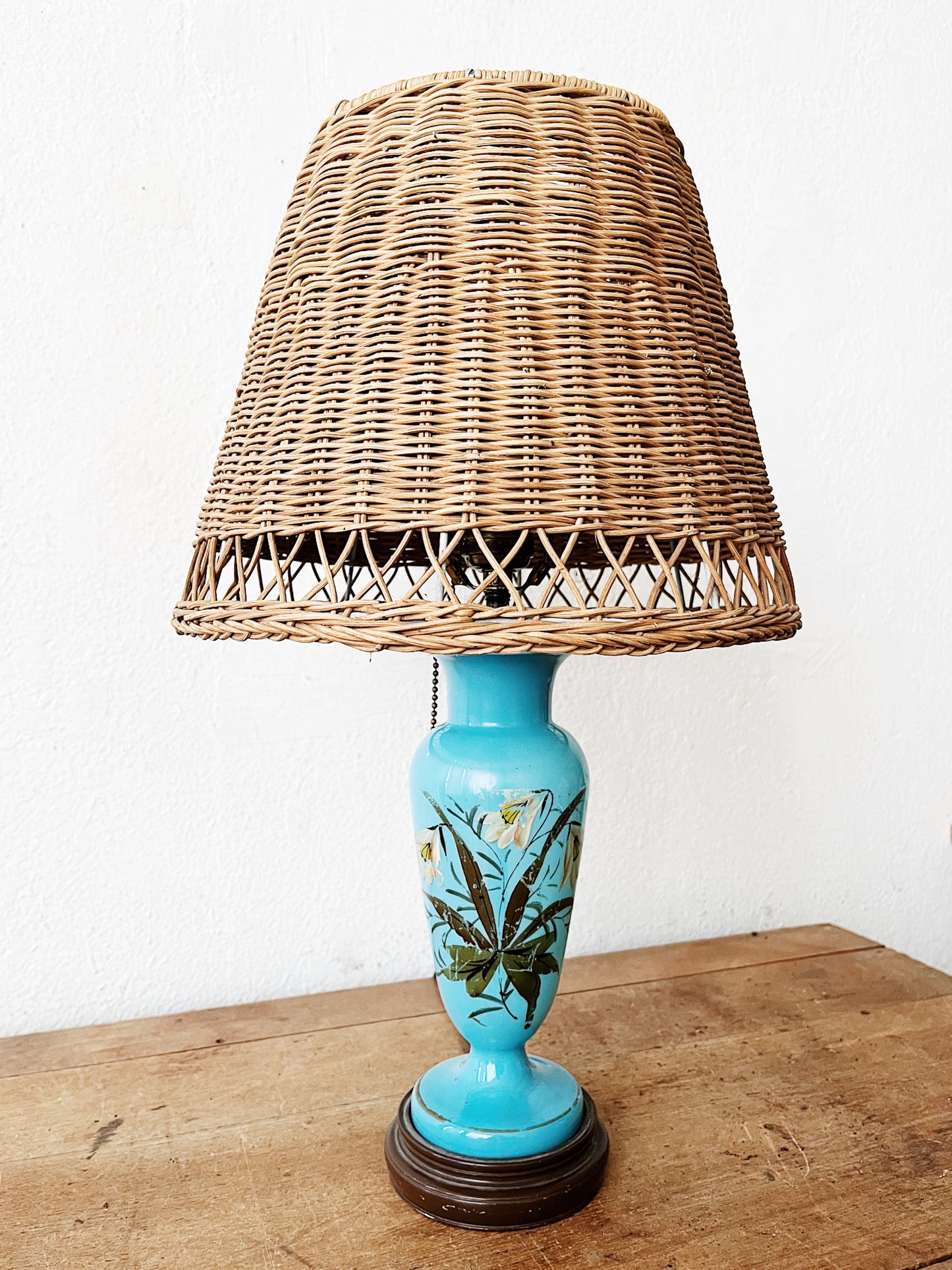Vintage Enamel Lamp