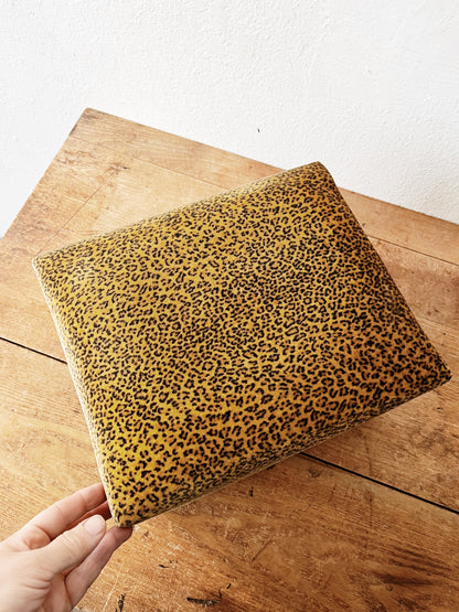 Leopard Print Footstool