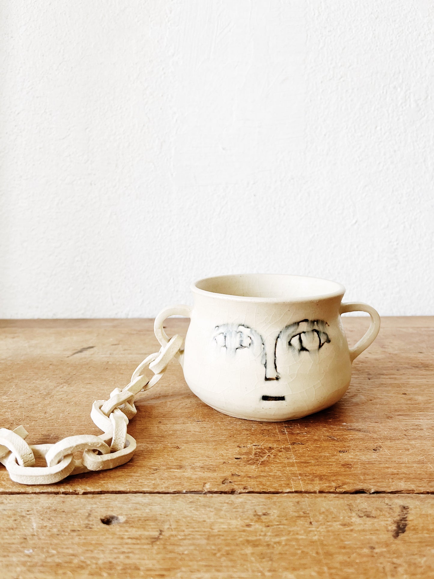 Handmade Ceramic Face Planter