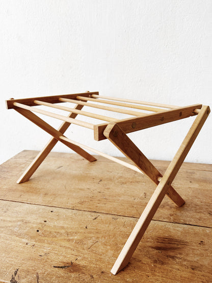 Petite Vintage Collapsible Wood Drying Rack