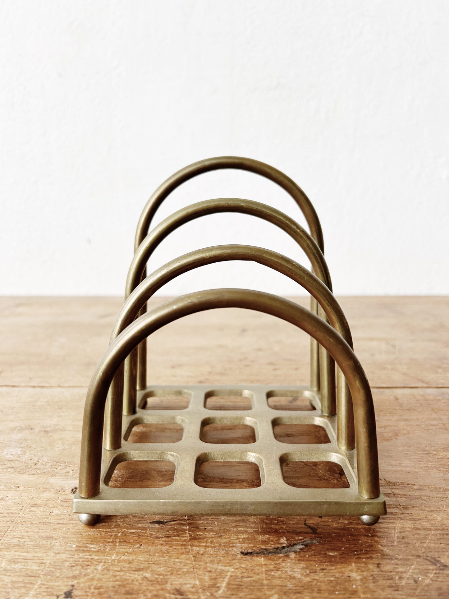 Vintage Brass Organizer Rack