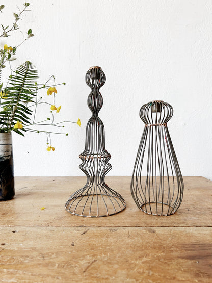 Contemporary Wire Candle Holders