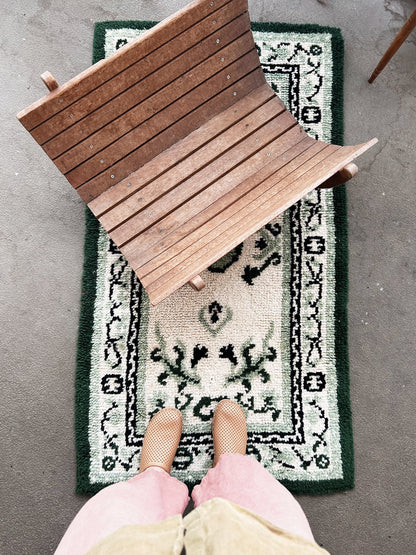 Large Vtg Wood Log Holder