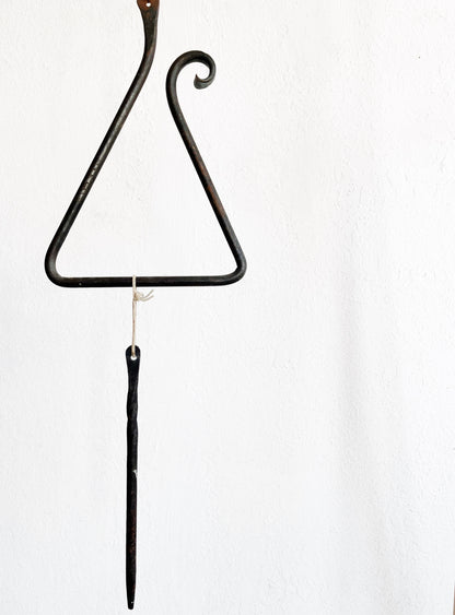 Vintage Cast Iron Dinner Triangle