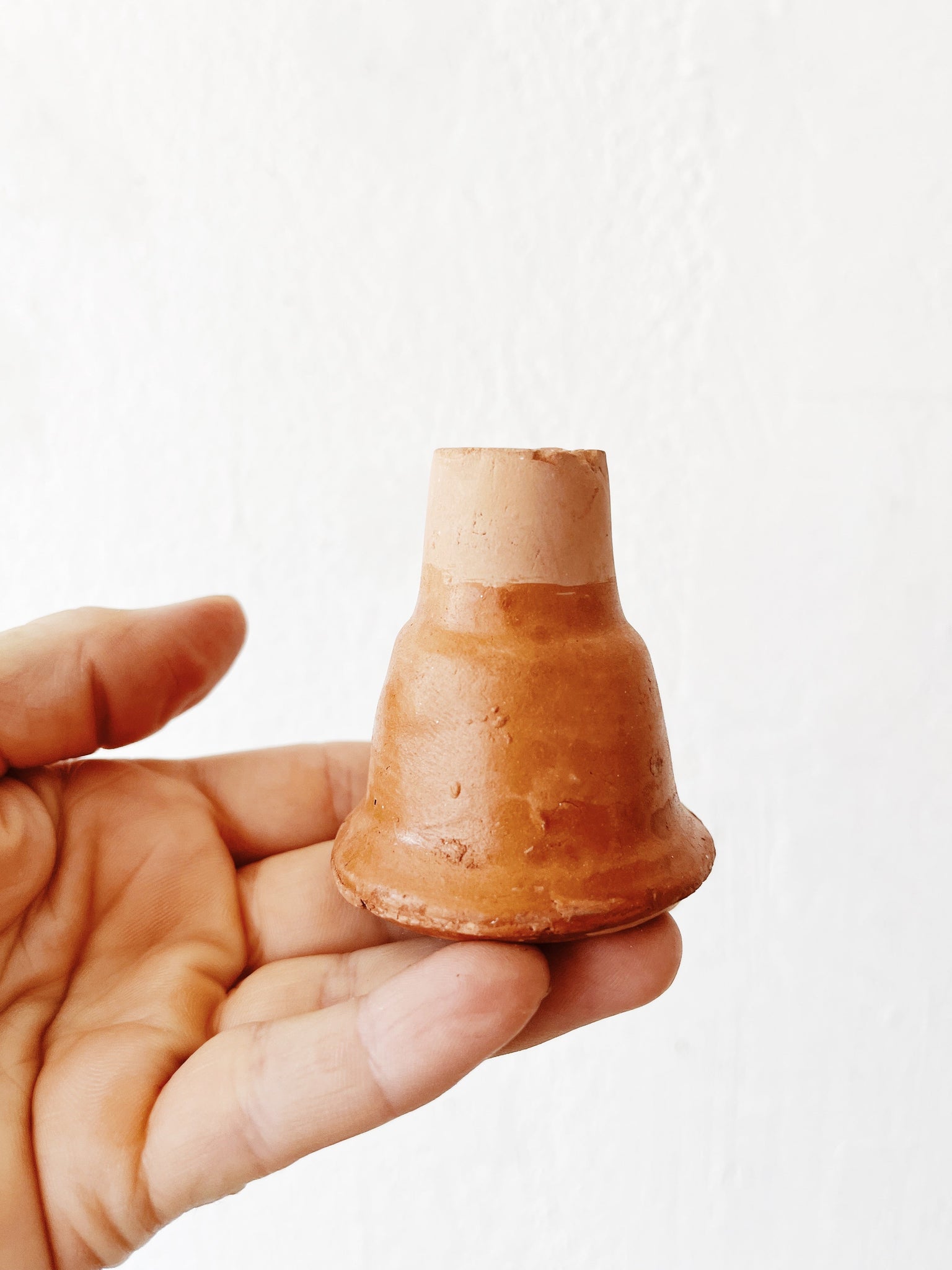 Handmade Terracotta Candle Holders with Candles