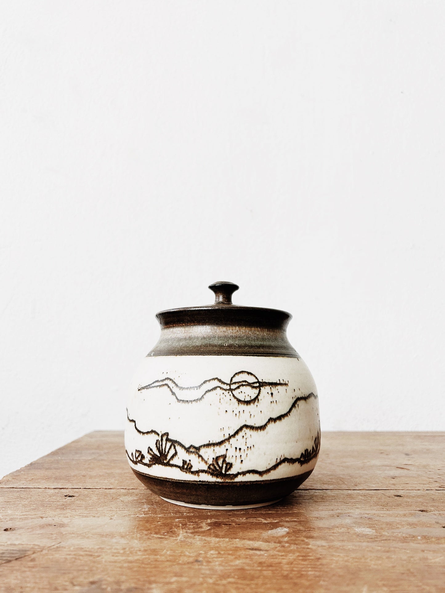 Lidded Pottery Canister