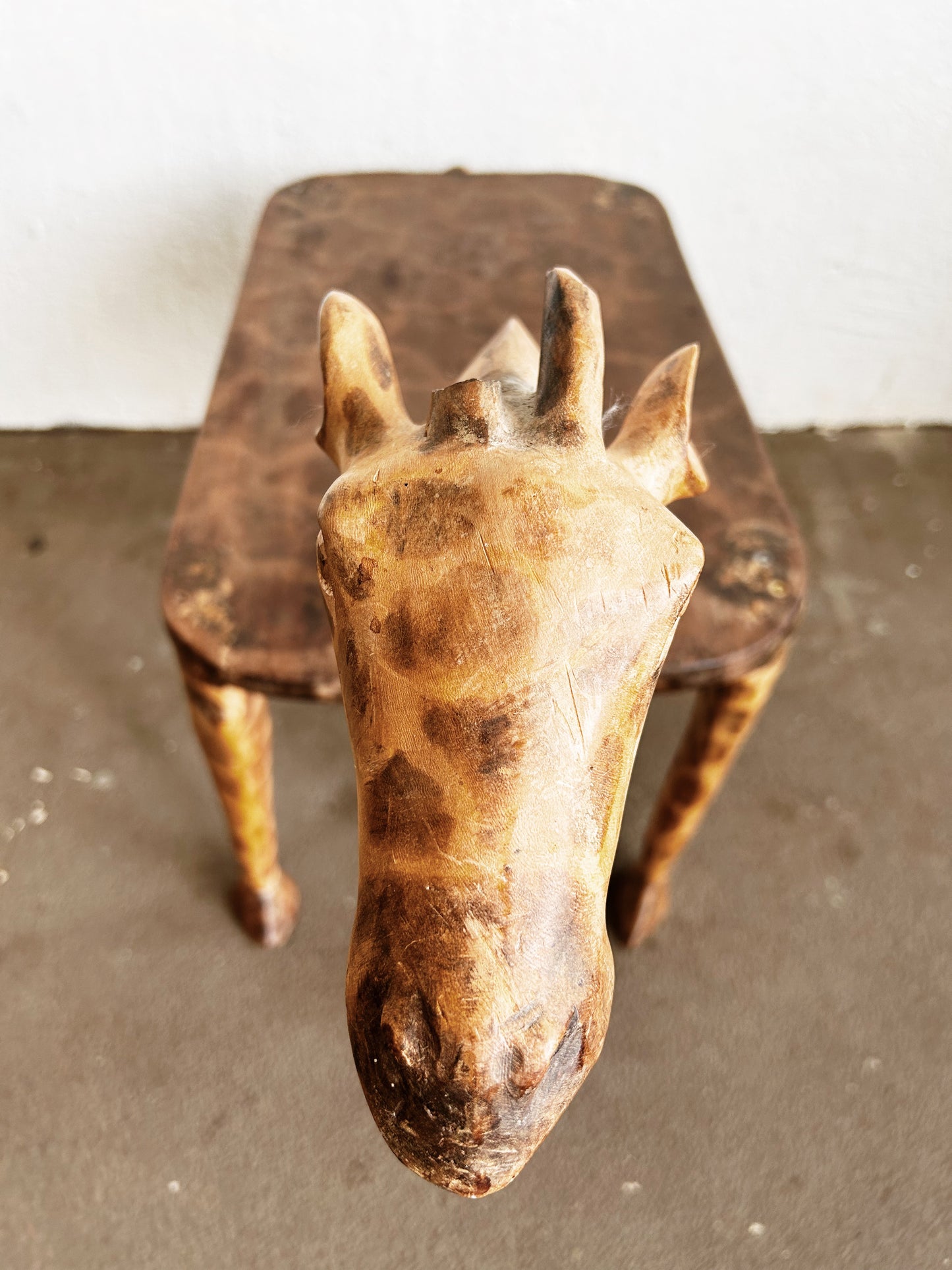 Vintage Wood Giraffe table/Bench