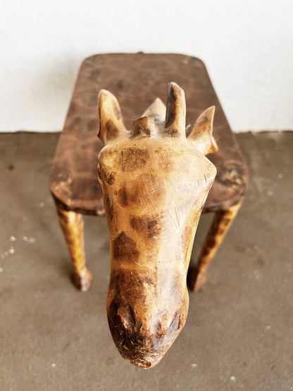 Vintage Wood Giraffe table/Bench