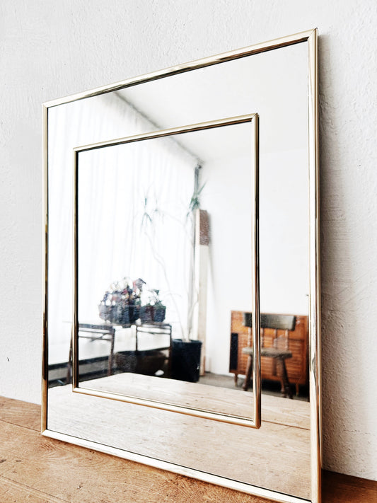 Vtg Gold Framed Mirror