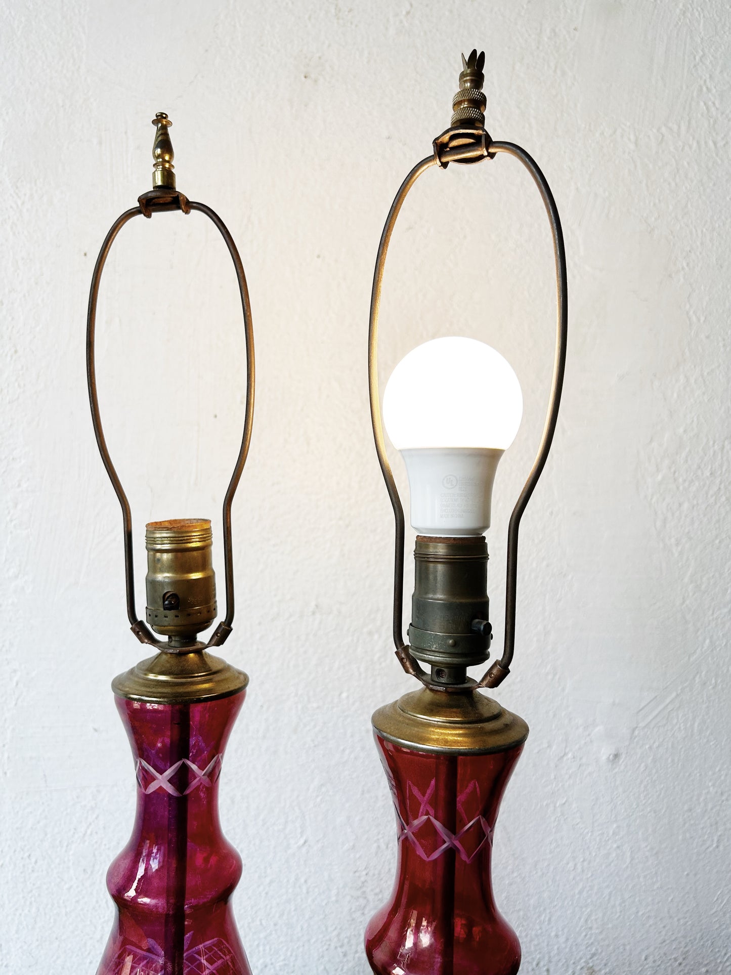 Antique Cut Glass Lamp