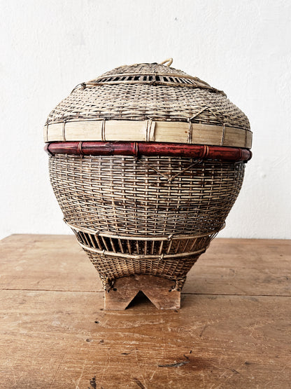 Vintage Balinese Fishing Basket