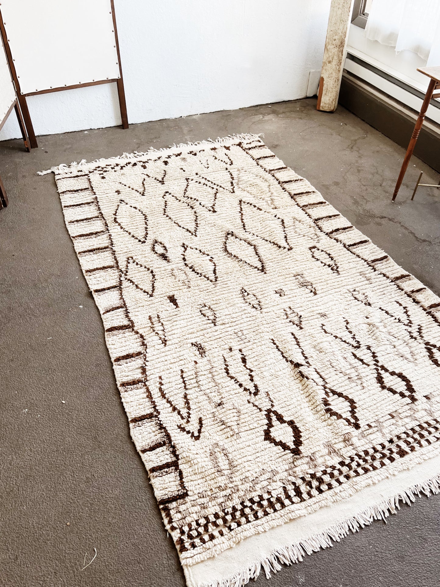 Antique Moroccan Azilal Rug