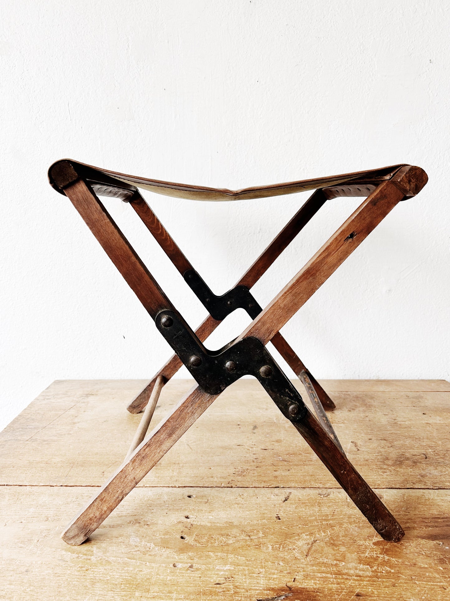 Antique Camp Stool