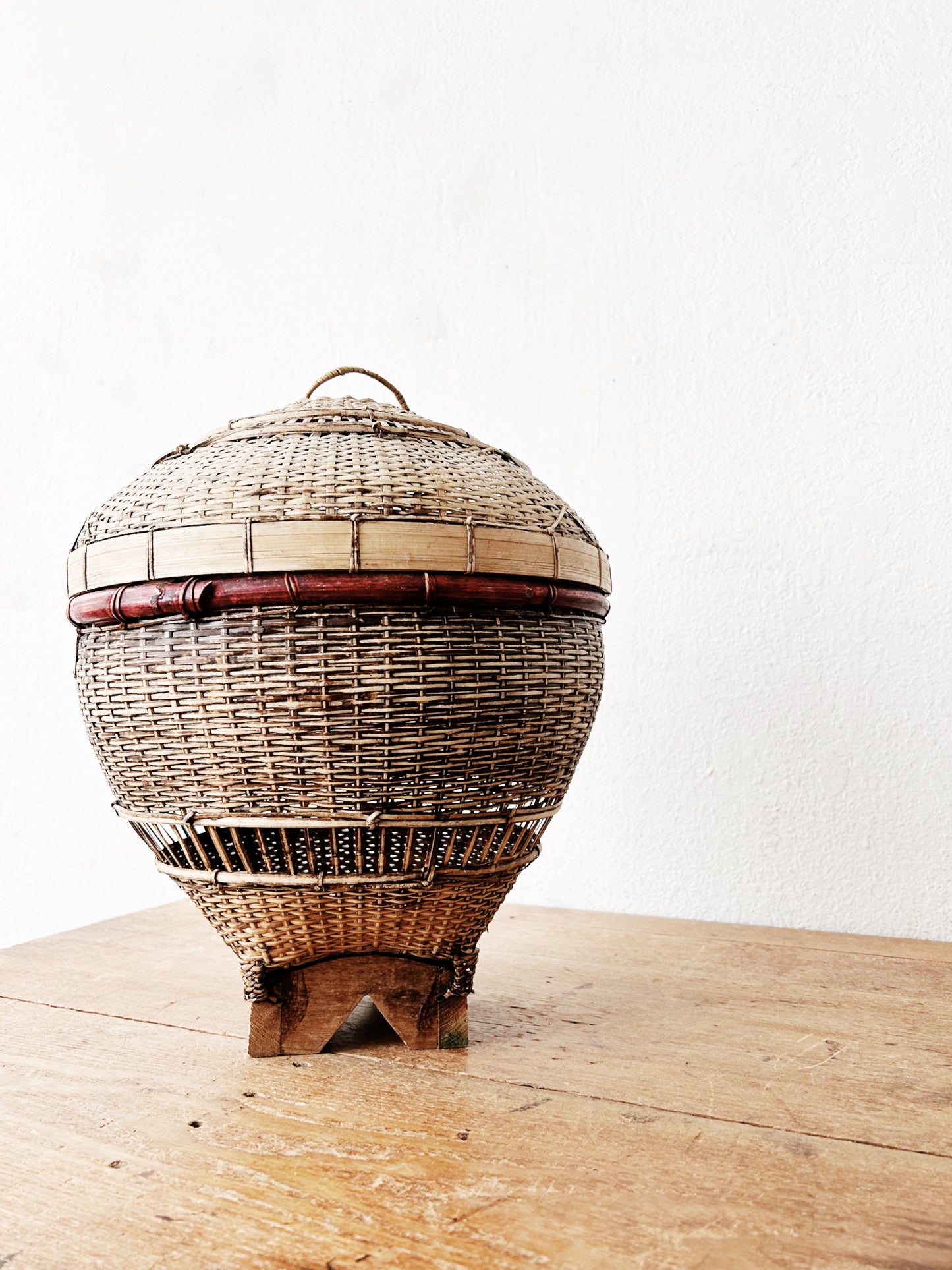 Vintage Balinese Fishing Basket
