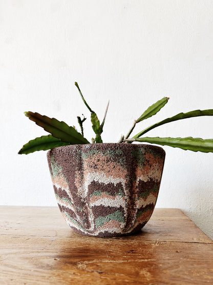 Mid Century Cement Pot