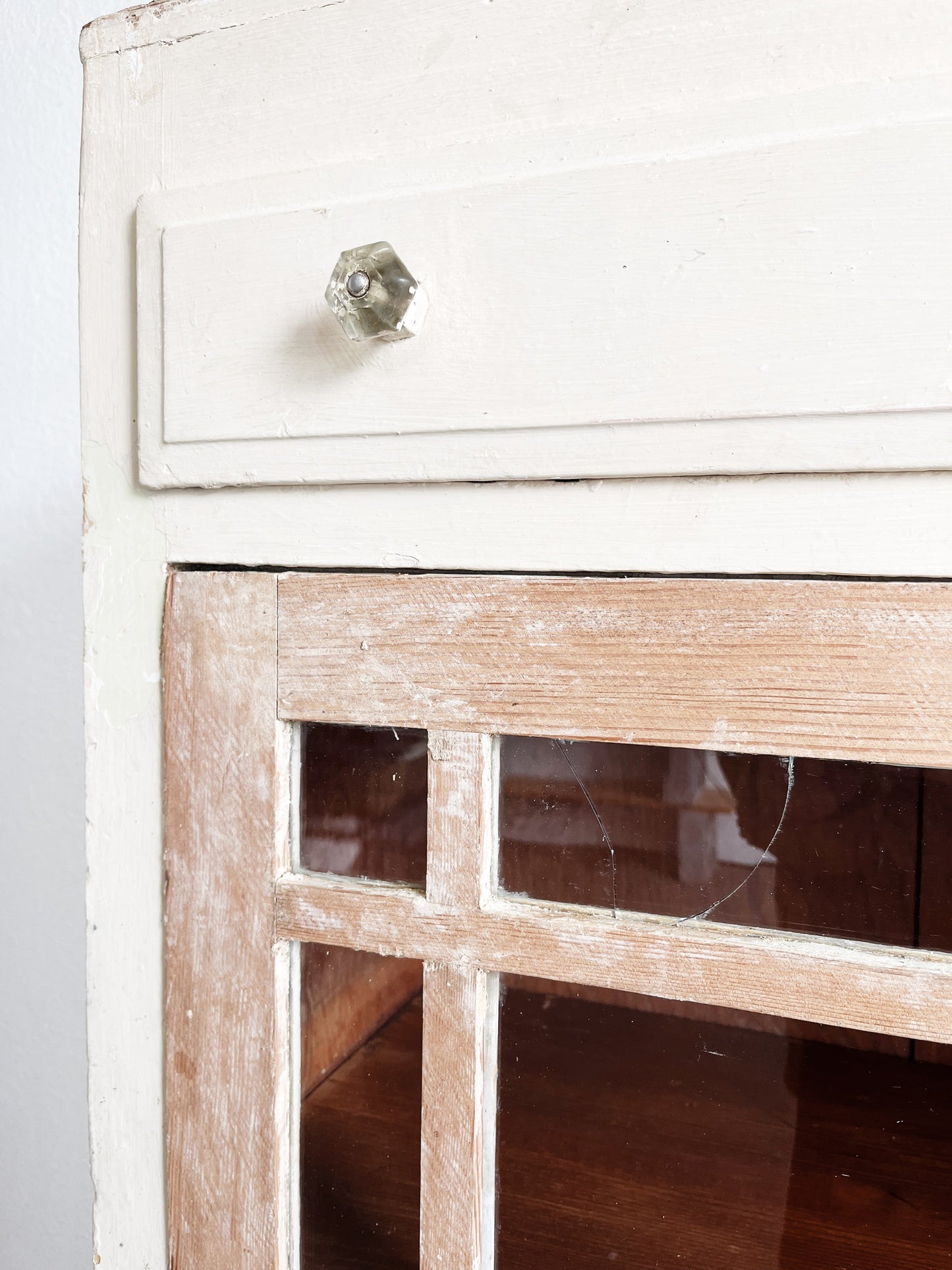 Large Antique Farmhouse Cabinet