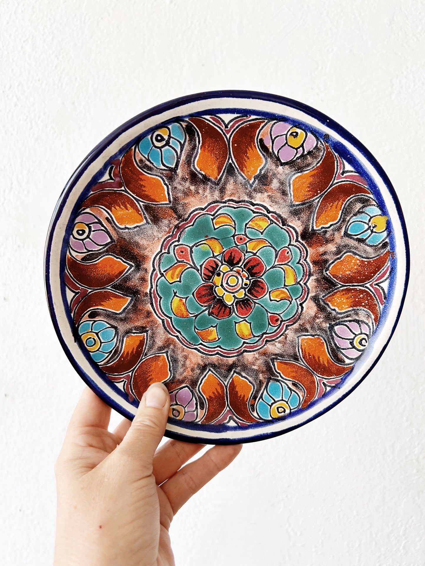 Hand Painted Ceramic Plates Mexico
