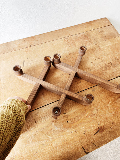 Handmade Wood Candelabra