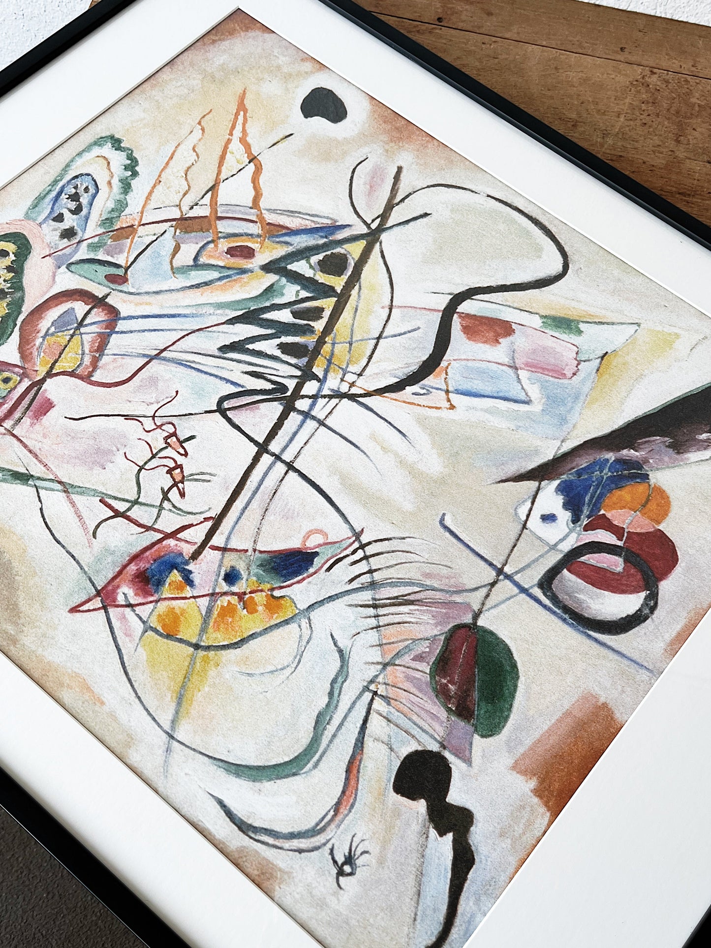 Vintage Framed Kandinsky Print
