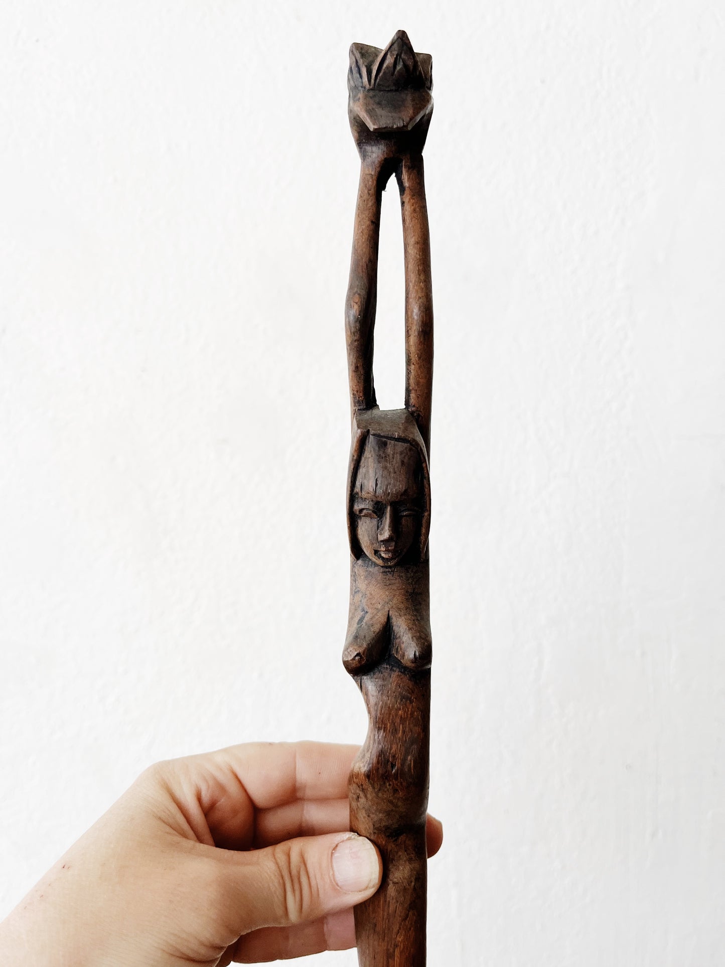 Antique Wood Mermaid