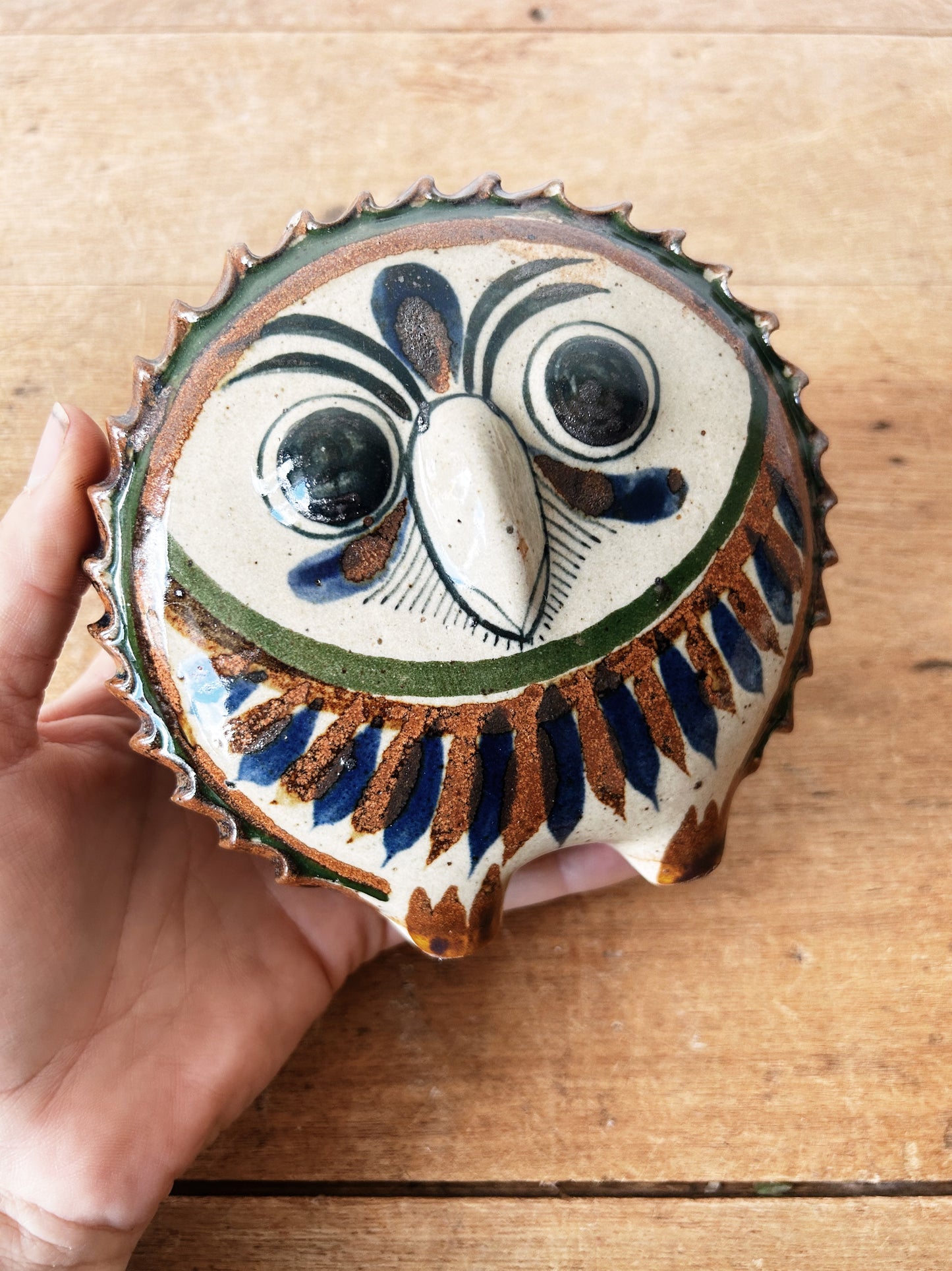 Tonala Hand Painted Owl