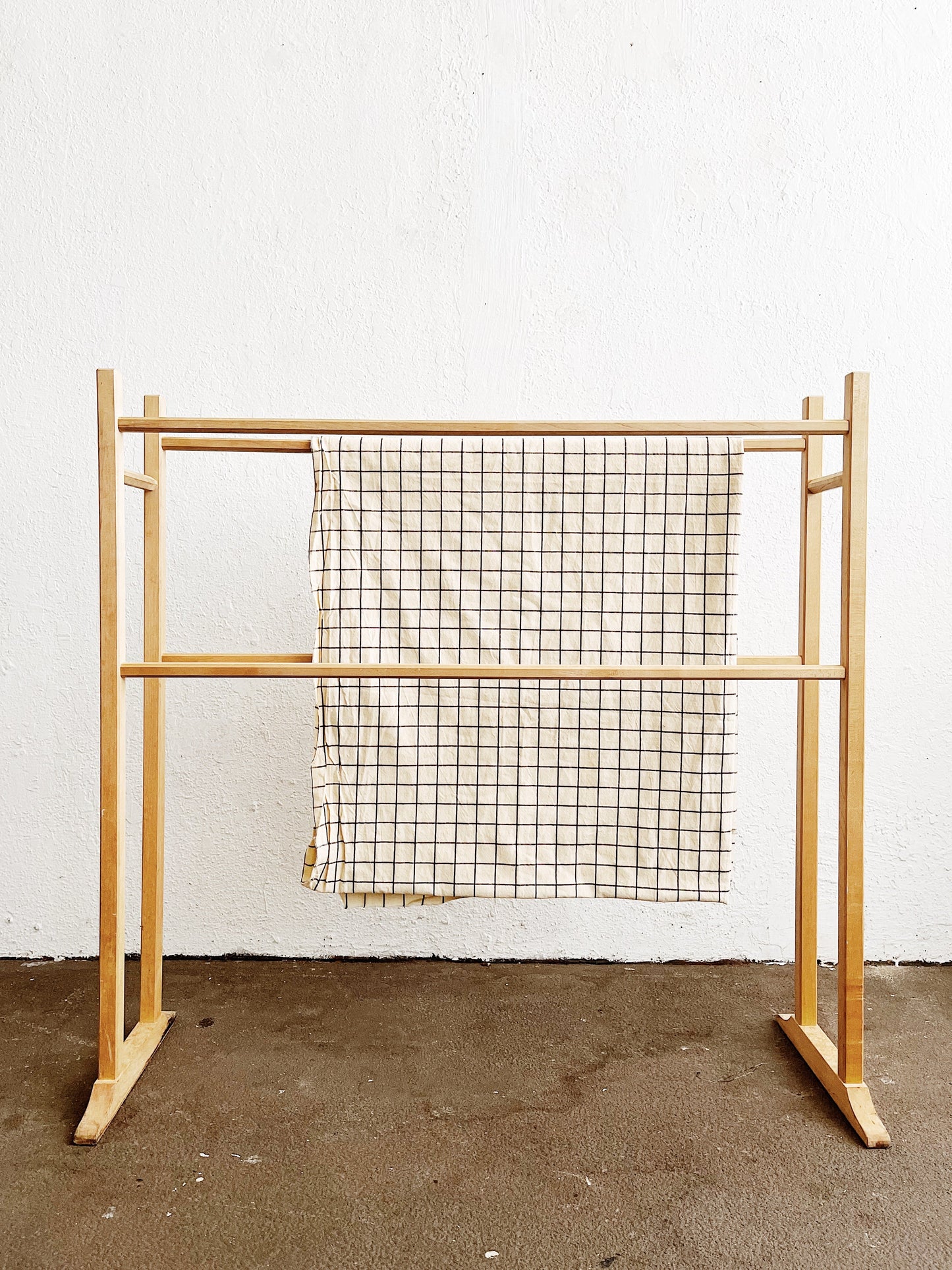 Natural Birch Textile Rack