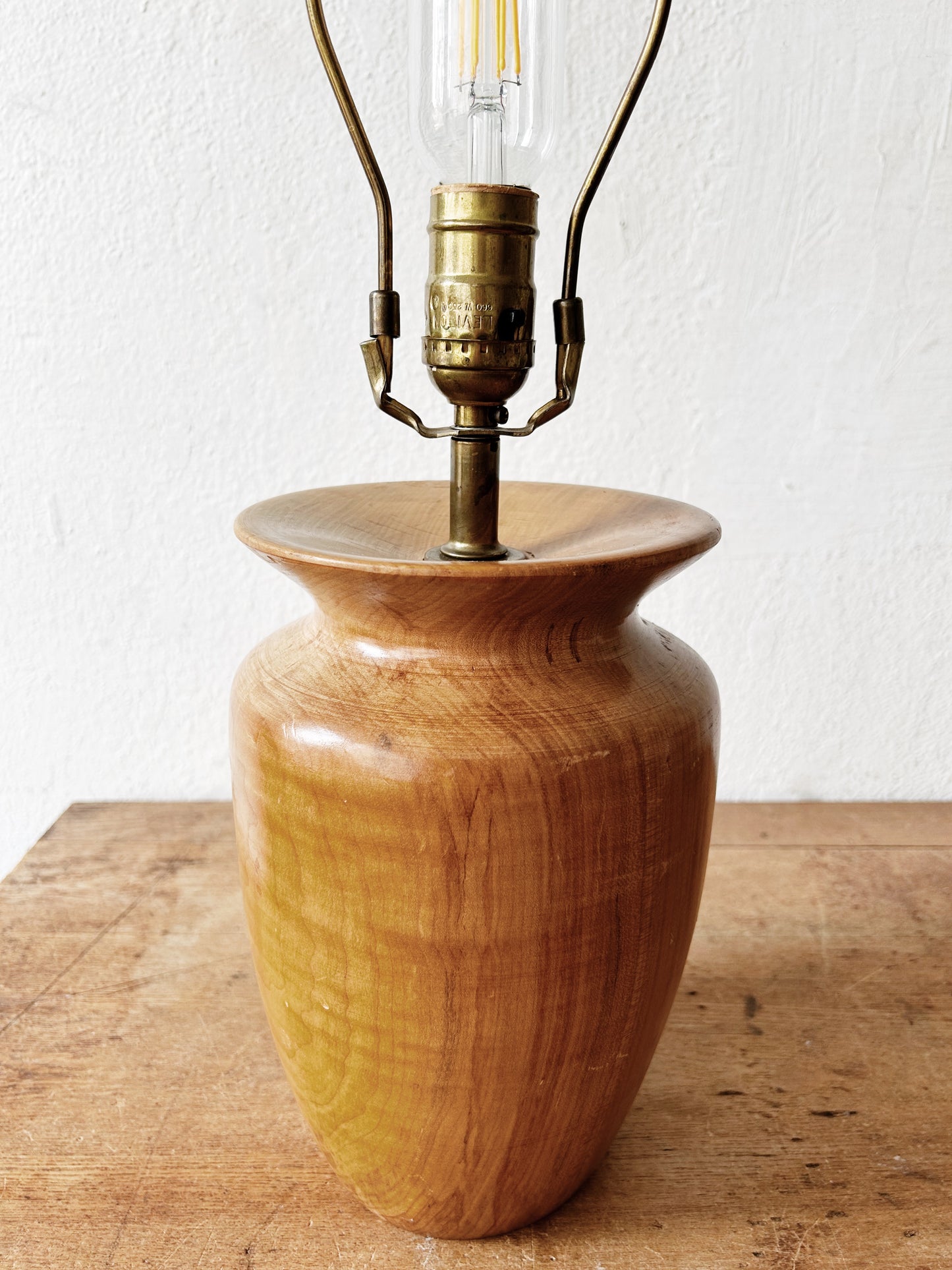 Vintage Handmade Burl Lamp