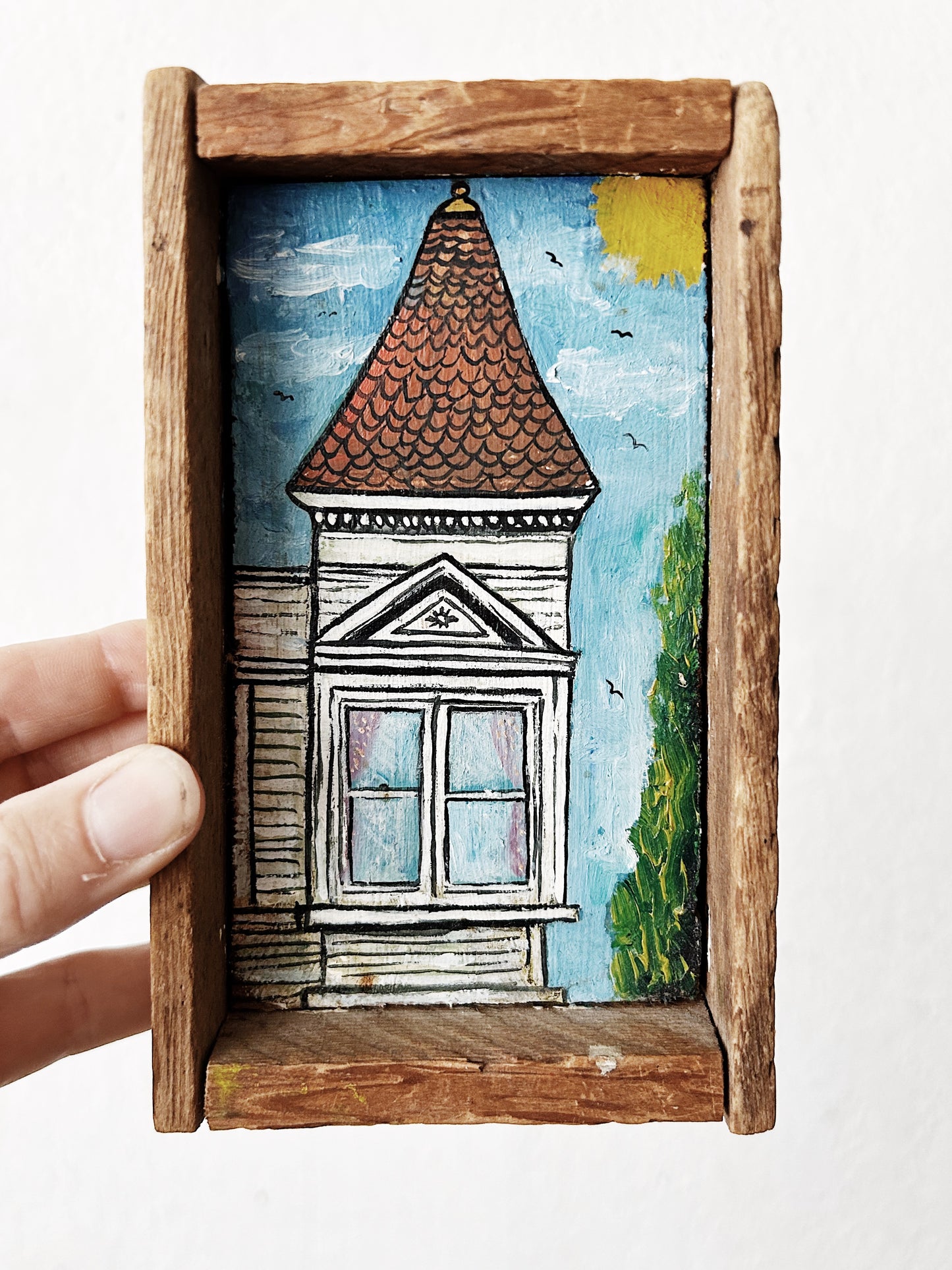 Vtg Miniature Painting