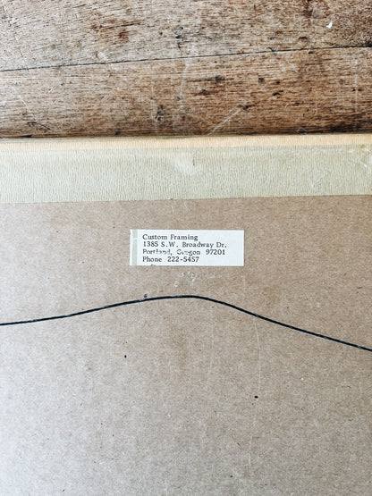 Vintage Original Screenprint