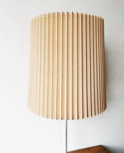 Large Mid Century Stiffel Pleated Drum Shade