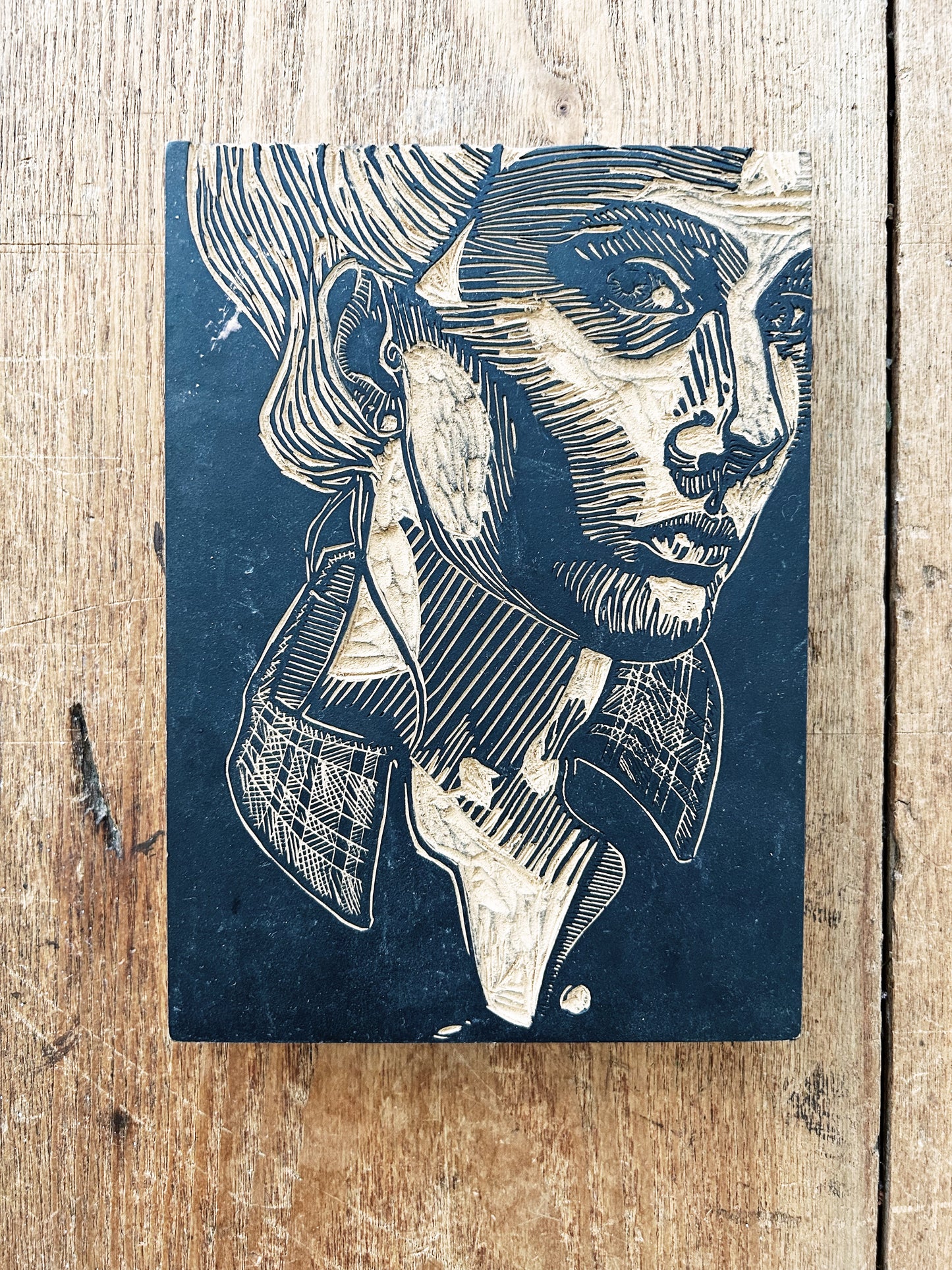 Wood Cut Printing Block