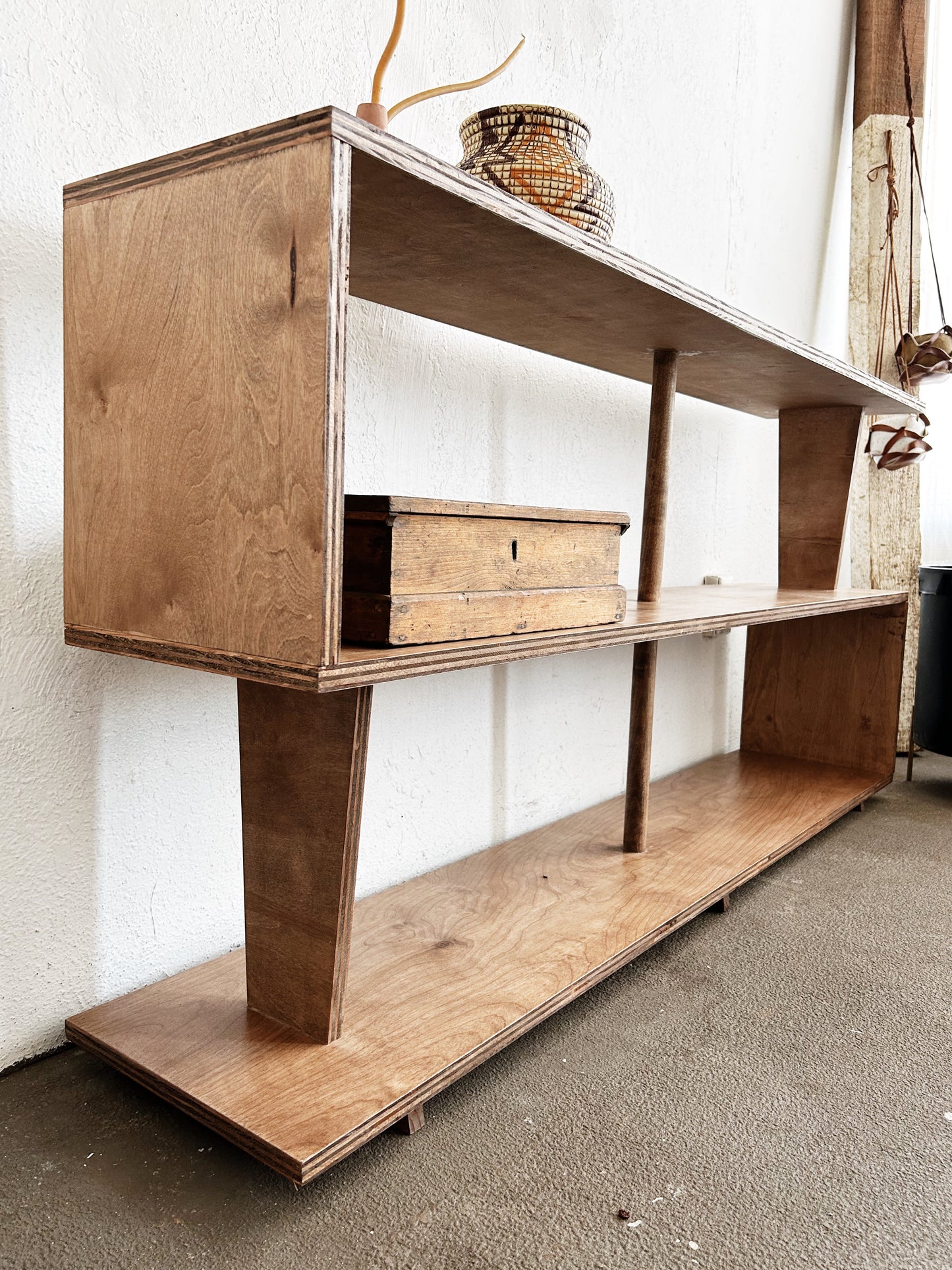 Large Handmade Modern Craft Wood Shelf
