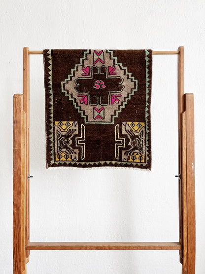 Vintage Turkish Mini Rug