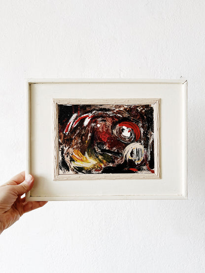 Original Vintage Abstract Impressionist Painting