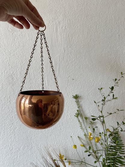 Mid Century Hanging Copper Pot