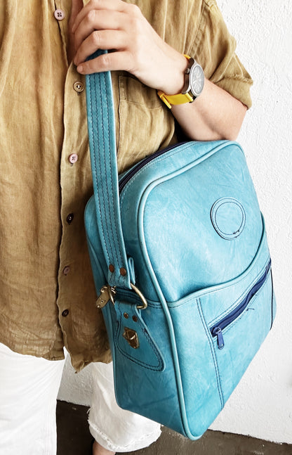 Vintage Turquoise Tote