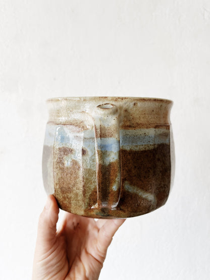 Large Handmade Stoneware Pitcher