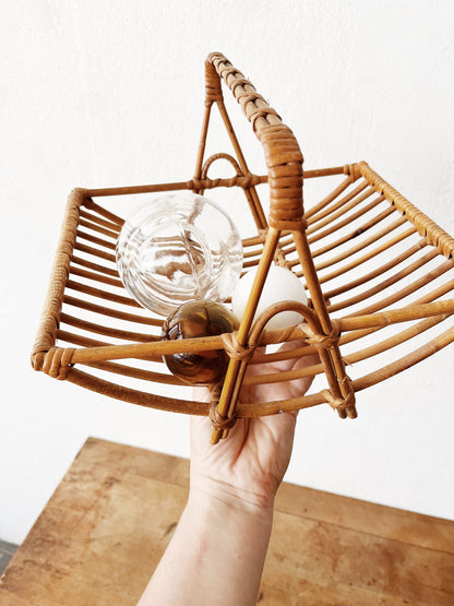 Vintage Bamboo Basket