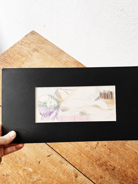 Vintage Figural Drawing