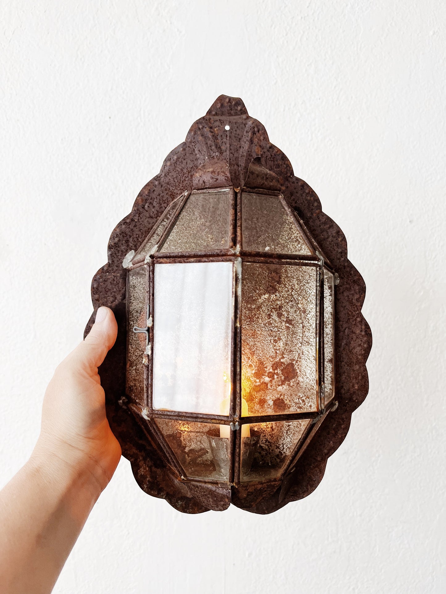 Vintage Mexican Folk Art Lantern