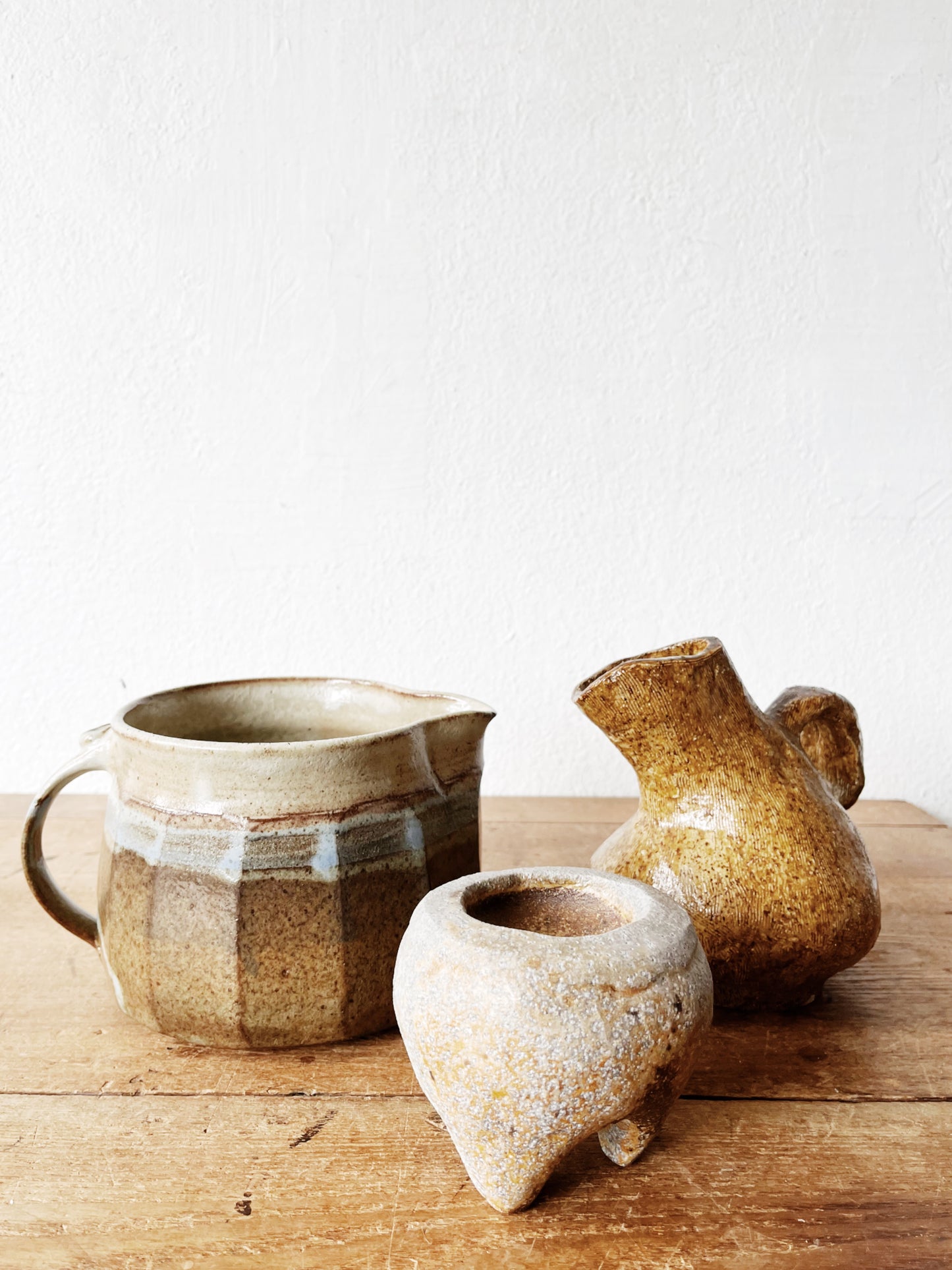 Handmade Footed Ceramic Vessel