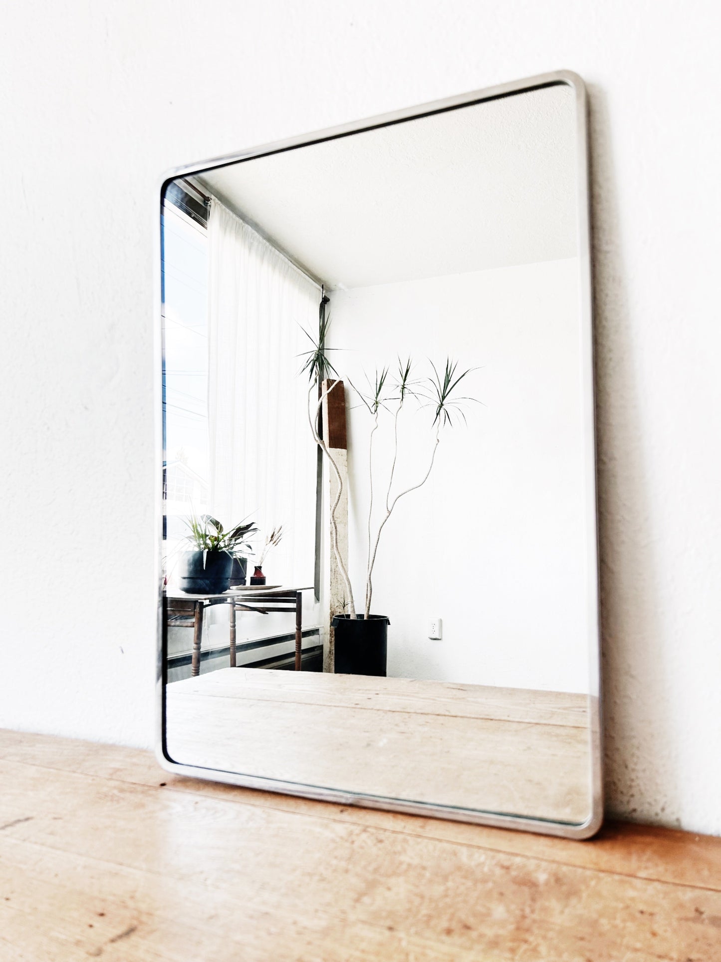 Industrial Mid Century Mirror