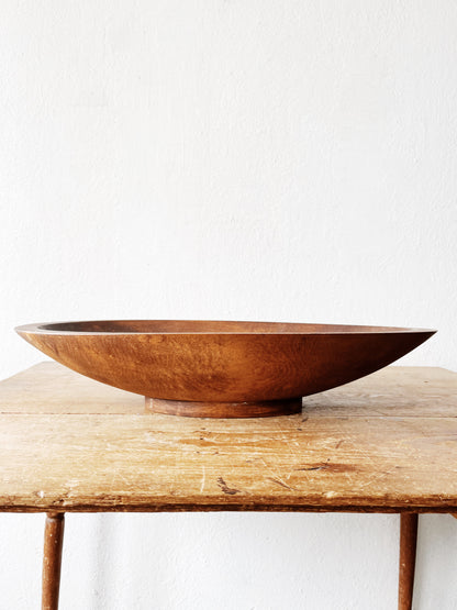 Large Antique Primitive Dough Bowl
