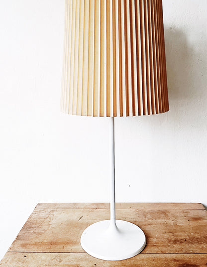 Large Mid Century Stiffel Pleated Drum Shade
