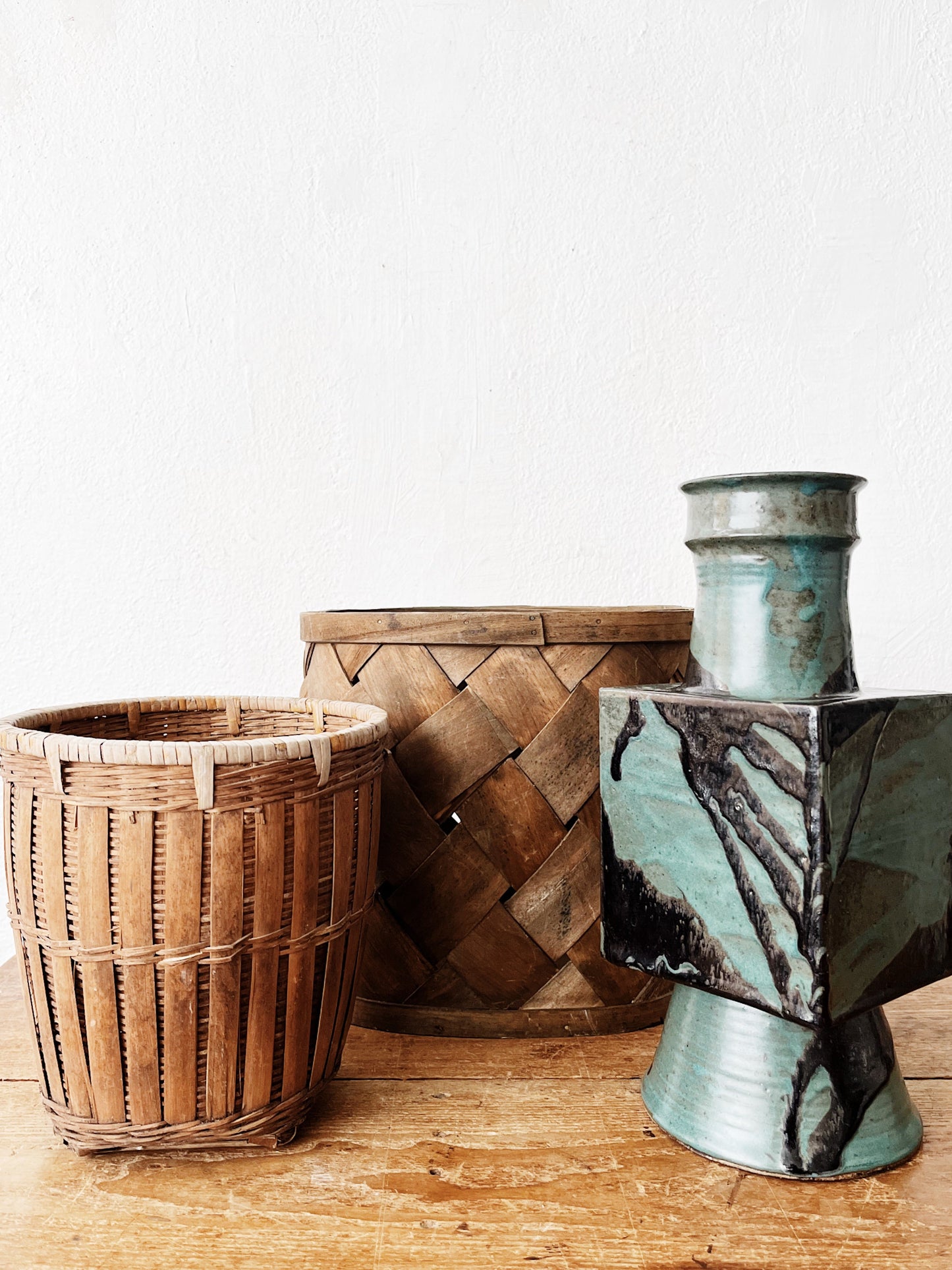 Vintage Brutalist Pottery Vase